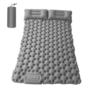 Outdoor-Pads Camping Doppelte aufblasbare Matratze Isomatte Bett Ultraleichte faltbare Reise-Luftmatratze Kissen feuchtigkeitsbeständig 230307