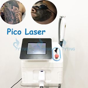 Laser portatile a buccia di carbonio Q commutato Nd Yag Picosecond Pico Macchina per la rimozione dei tatuaggi Rimozione dei pigmenti 1064nm 532nm 1320nm 755nm per salone