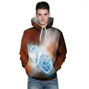 Herrtankstoppar 2023zng Halloween Scary Lover 3D Print Party Hoodie Men Men's Sweatshirt Moletom Casual Long Sleeve