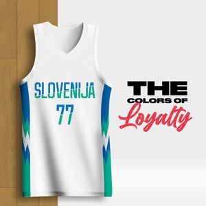 Jogging Clothing est Basketball Jerseys For Men Full Sublimation SLOVENIJA Letter Printed Customizable Club Team Sportwear Training Tracksuits 230307