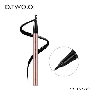 Eyeliner o.two.o svart vätska utgör supervattentät långvarig ögonfoder lätt att bära ögon smink kosmetikverktyg släpp leverans dhf0p