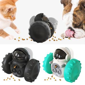 Dog Toys Tuggar Interaktiv kattmatdispenser Tumbler PET ökar IQ Slow Feed Large S Labrador French Bulldog Training Supplies 230307