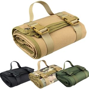 Outdoor Pads Camping Hunting Training EDC Tactical Shooting Cleaning Mat RollUp Picnic Blanket Gun Rifle Accessories 230307