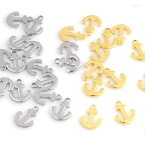 Charms 20 Pack Stainless Steel Exquisite Stamping Anchor Charm Pendants For DIY Making Necklaces Jewelry Accessorie