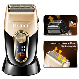 Clippers Trimmers Electric Razor Shaver Rechargeable Shaving Machine For Men Beard WetDry Use Trimmer Charging Base 230308