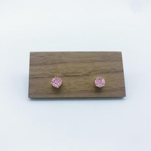 Brincos de garanhão Chegada Design quadrado da moda Rosa Crystal Classic Anniversary Small for Gifts