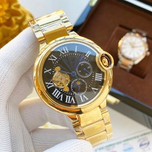 Full Brand Wrist Watches Men Style Automatic Mechanical Luxury With Logo Steel Metal Clock CA 78