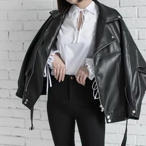 Women's Leather Coat Street Casual Outerwear