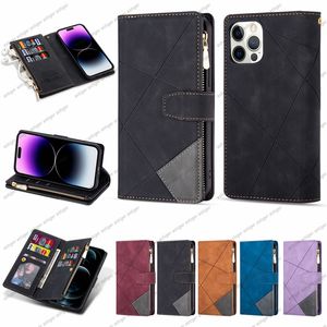 PU Leather Case for iphone 14 13 12 11 Pro Max XR Xs 6 7 8 plus Phone Case Wallet Card Slot Zipper Luxury Fashion Premium Case Holder for samsung S23 ultra Google pixel 7A 6A