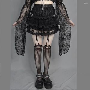 Spódnice Ruibbit gotycki styl lolita seksowna koronkowa spódnica kobiet vintage a linia mody