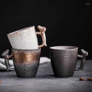 Kupalar kaba seramik kahve fincan seramik çay seti usta kupa orijinal retro japon küçük su espresso fincan kişiselleştirilmiş hediye