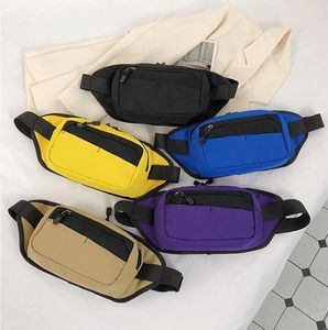 Casual Waist Bag Waterproof Portable Pack Zipper Chest Bag Outdoor Sports Crossbody Bag Casual Travel Belt Bag