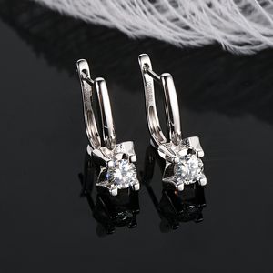 Stud IOGOU Earrings Trend Dangle Huggie Earring 100% 925 Sterling Silver Hoops Woman Original Jewelry for Girls 230307