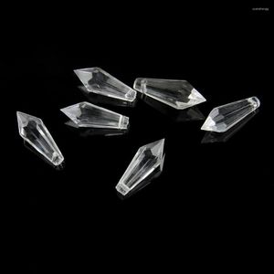 Chandelier Crystal 38mm Acrylic Icicle Prism Pendant Transparent Color Parts For Wedding Home Decorations