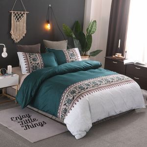 Sängkläder set comforter sängkläder set för säng 6 färger täcke täckning kudde utan laken lyx tryckt täcke täcke set sängkläder 2/3 st 230308