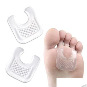 Fußbehandlung Uförmige Gel-Einlegesohlen Pads Callus Corn Protector Aufkleber Anti-Reibung Wiederverwendbare Kissen Pad Schuhe Toe Nail Corrector Dr Dhhk3