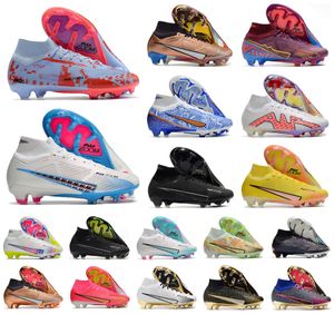 Mens Soccer Football Shoes Superfly IX 9 360 Elite FG Women Boys High Boots Cleats US6.5-11