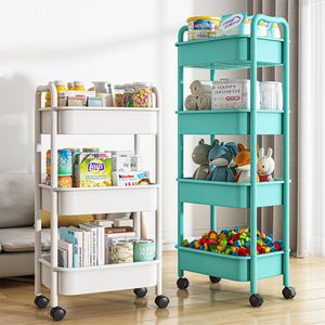 Titulares de armazenamento racks 4 3 CART PLÁSTICO DE PLÁSTICO PLÁSTICO carrinho multi -funcional para o quarto Organizador móvel da cozinha com rodas 230307