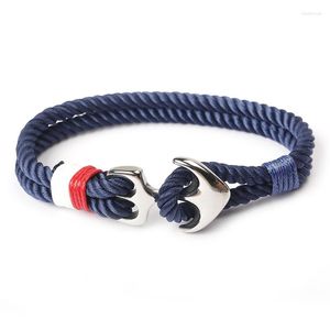 Charm Bracelets Lovers Bracelet Hand Woven Men's Nautical Lifeline Chain Accessory Rope Parcel Boat Anchor Sports Hook