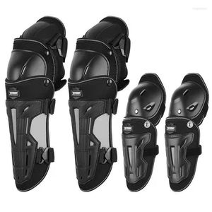 MOTORCYCLE ARMOR 1 SET ELBOW PADS KNEE BIKE DOPPBELLA VIND OCH FALLSKYDD