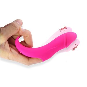 Vibrators 10 Frequency Silicone Finger Vibrator G Spot Massage Female Masturbator Sex Toys for Women Clitoris Stimulator USB 230307