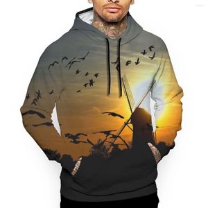 Männer Hoodies Windmühle Gedruckt 2023 Frühling Herbst Männlichen Casual Sweatshirts Mode Sweatshirt Mantel F45