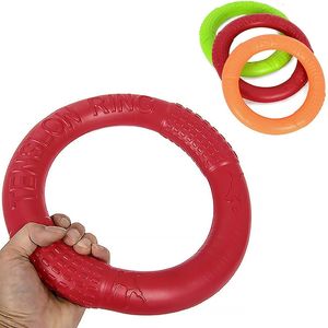 Dog Toys tuggar träningsring flygande skivor eva puller resistent bett flytande leksak valp utomhus interaktivt spel spelar produkter leverans Tyiu 230307