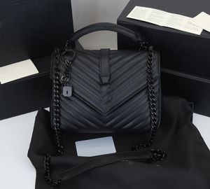 Новая дизайнерская женщина сумка женщин на плечо сумочка кошелек оригинальная коробка подлинная кожаная поперечная цепь тела высокое качество 26 см.