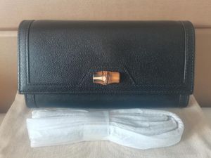 5A plånböcker G658243 19cm 2G Diana -kedjan Plånbok äkta läder Long Purses Discount Designer Handväskor för kvinnor med Box Fendave