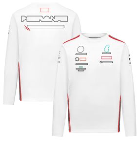 2023 Новый логотип команды Формулы-1 F1, изготовленный на заказ летний спортивный спортивный халат с круглым вырезом, сухой гоночный халат, повседневный гоночный повседневный топ198d большого размера