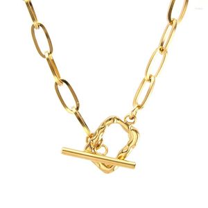 Colares de pingente mulheres colar quadrado declaração oval gota dourada jóias de aço inoxidável t barra cabo colares para mujer