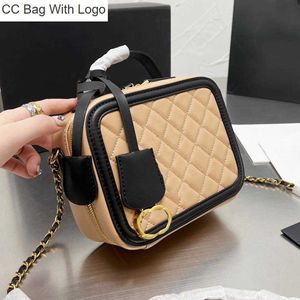 CC Bag Other Bags 2023Classic Filigree Vanity Case Totes Bag Caviar Calfskin Leather Luxury Quilted Plaid Gold Metal Chain Double Zipper Shoulder Crossbody Desi