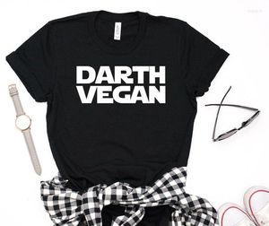 Męskie koszulki T-shirt SugarBaby Darth Vegan T-shirt unisex koszulka weganizm prezent na estetyczne ubrania wegetariańskie koszulki