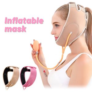 Makeup Tools Inflatable Face Slimming Band Air Press Lift Up Belt FaceLift Mask Massager VLine Cheek Chin Slimming Belt Face Shaper Bandage 230307