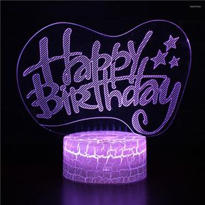 Night Lights Nighdn 3d Lamp Illusion Led Light 7 Color Changing Birthday Party Decoration Gift For Kids Women Men