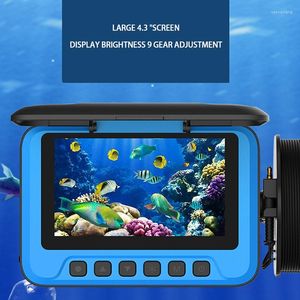 Fiskekamera blå 4,3 tum skärm 100 kg viktvattentät nattvision Högupplöst fiskdetektor