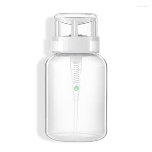 Storage Bottles 200ml Push Down Dispenser Nail Polish Remover Pump Empty Bottle Dispensers Liquid Container For Salon Home Use