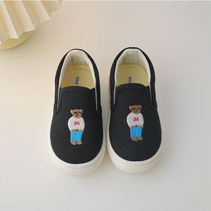 Sneakers Lazy bear ins children s cloth shoes spring and autumn pedal boys girls canvas 230308