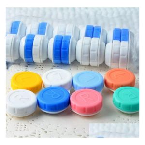 Other Vision Care Wholesale Contact Case Lens Color Transparent With Colors Cases Left And Right Different Drop Delivery Heal Dhvjt