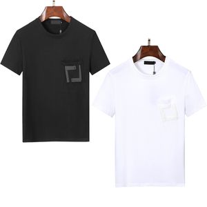 Fd Herren-T-Shirts, Frühjahr 2023, neue Designer-Mode, Brusttasche, Briefdruck-Shirt, Kleidung, Damen-T-Shirt, Straße, lässig, kurzärmelig, großes T-Shirt