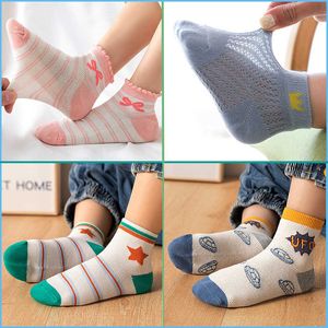 1-13 Jahre Babysocken Cartoon Dinosaurier Baumwollsocken Netzsocken Spitze Bootssocken Frühling und Sommer Kinder Scoks Kindersocken