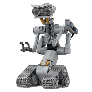 Блоки MOC Movie Shorted-Circuits Military Emotional Robot Building Block Набор для Astroed Robots Johnnyed 5 Model Brick Toy KIds Gift 230308