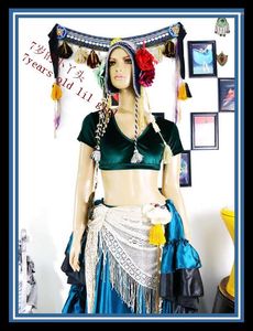 Stage Wear Velvet Fat Chance Tribal Choli Belly Dance Costume Top a maniche corte FB50-FB60