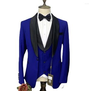 Herrenanzüge, Ankunft am Morgen, Hochzeit für Männer, 3-teiliges Herren-Set (Jacke, Hose, Weste), Abendessen, Business