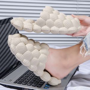 Slippers Massage Bubble Slides with Charms for Women Men NonSlip Slippers Soft Eva Golf Ball Cloud Cushion Sandals 230308