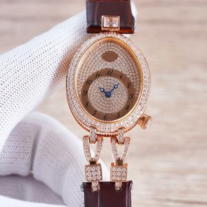 Designer di diamanti da donna con orologi da donna orologi da design in pelle di lusso casual Ladies famoso orologio da donna orologio da polso o clock da orologio da polso da polso Relogio Drop