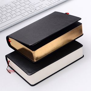 Notepads Retro Leather Notebook Thick Paper Bible Diary Book Notepad Blank Weekly Plan Writing Notebooks Office School Supplies 230309