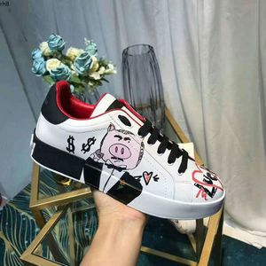 Najlepsze nowe buty przylotowe białe czarne czerwone modnie męskie skórzane buty oddychające buty otwarte niskie sportu trampki hcmkji rh80000001