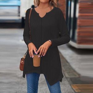 Women's Sweaters Chic Women Knitted T-shirt Autumn Winter Long Style Commuter Pullover Sweater V Neck Super Soft Bottoming Shirt For Party