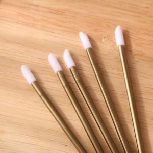 Nail Art Kits 1000cps Single Lipstick Makeup Brush Portable Mini Lip Gloss Tool Disposable Solid Stick